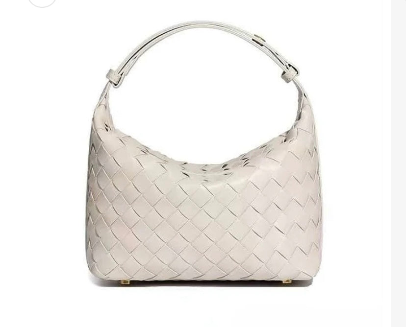 Mini Lattice Bag - Cream