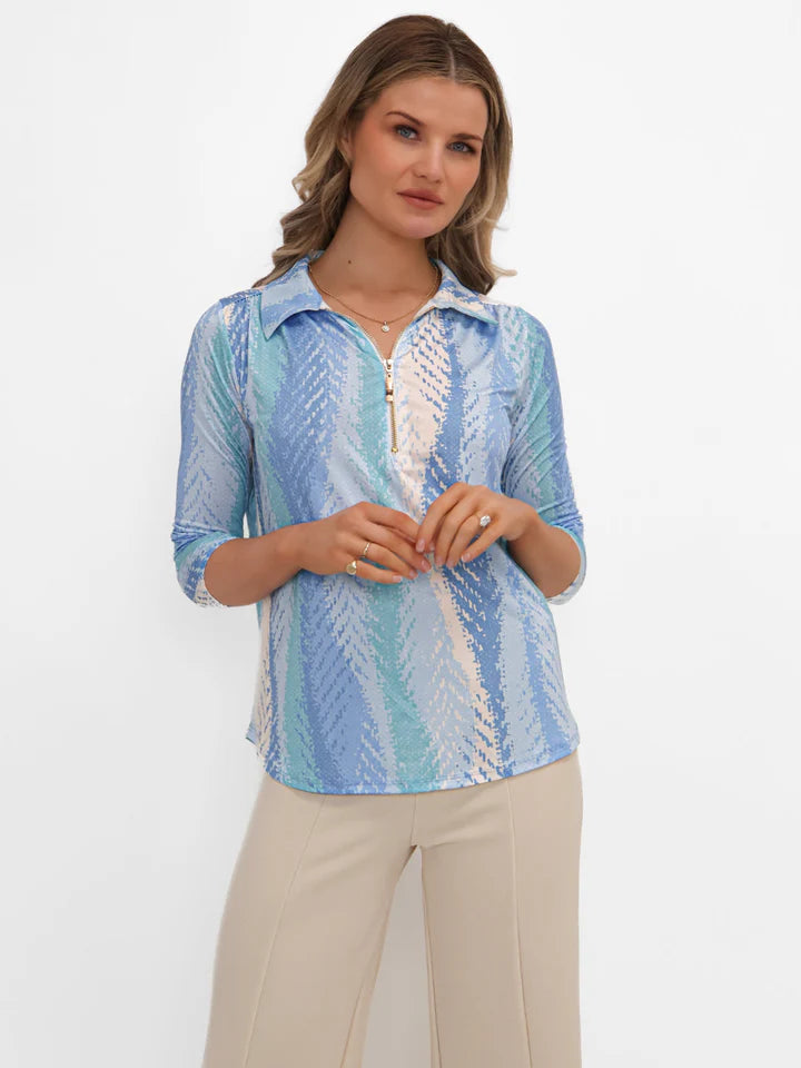Kate & Pippa Zip Top - Blue