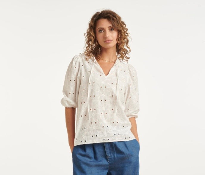 Daisy White Blouse
