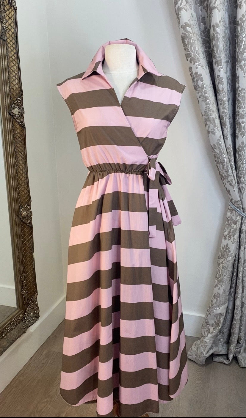 Stripe Dress - Pink