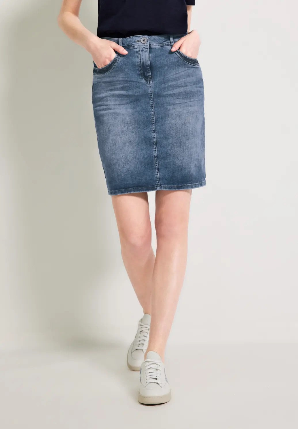 Z. CECIL Denim Sequin Skirt