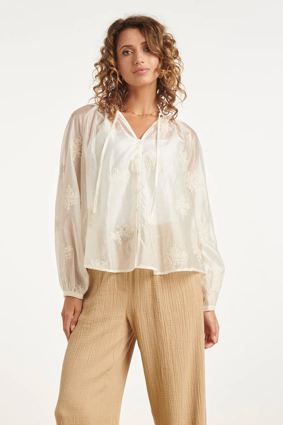 Boho Blouse- Cream