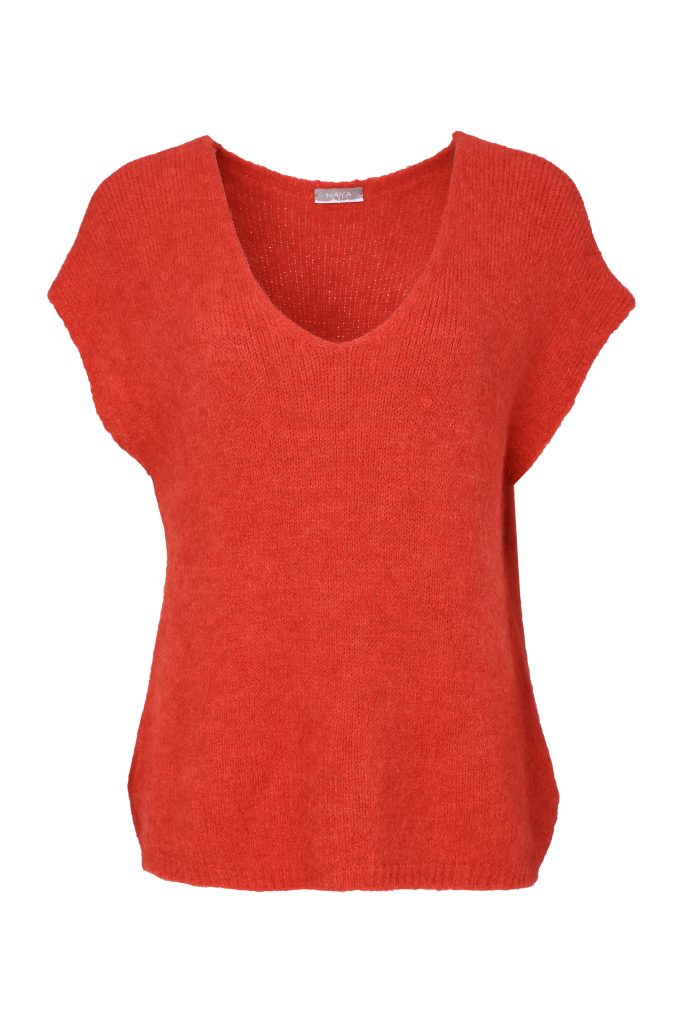 Vee Neck Soft Knit With Extended Shoulder  Tigerlily NAW26284
