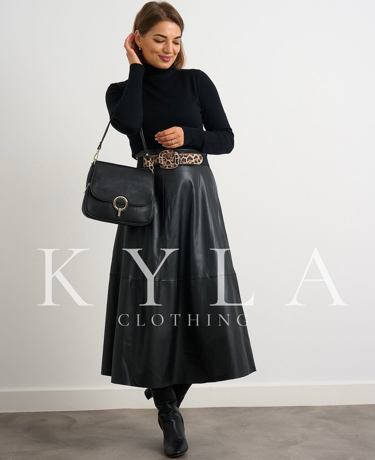 PU Skirt - Black