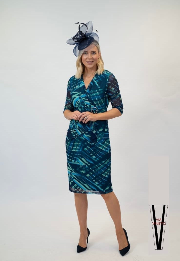Buckle Dress - Teal