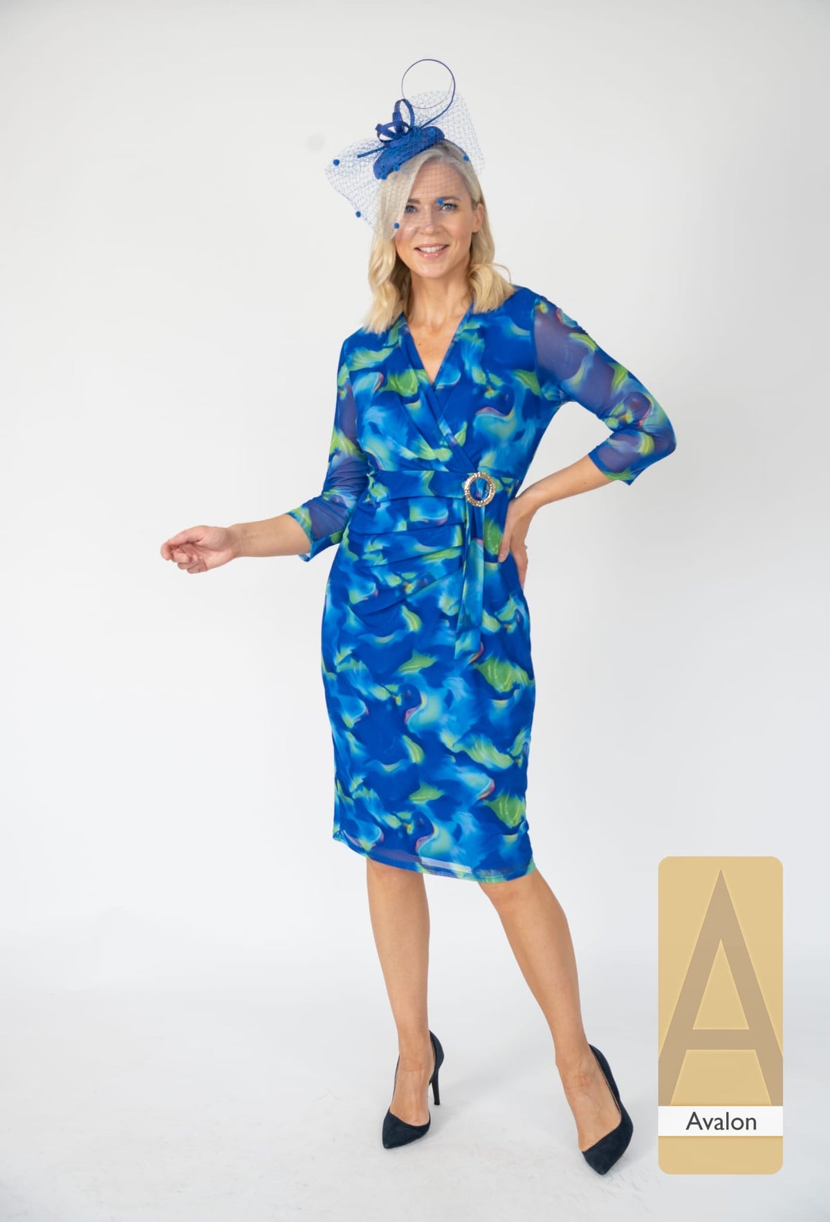 Buckle Dress - Royal