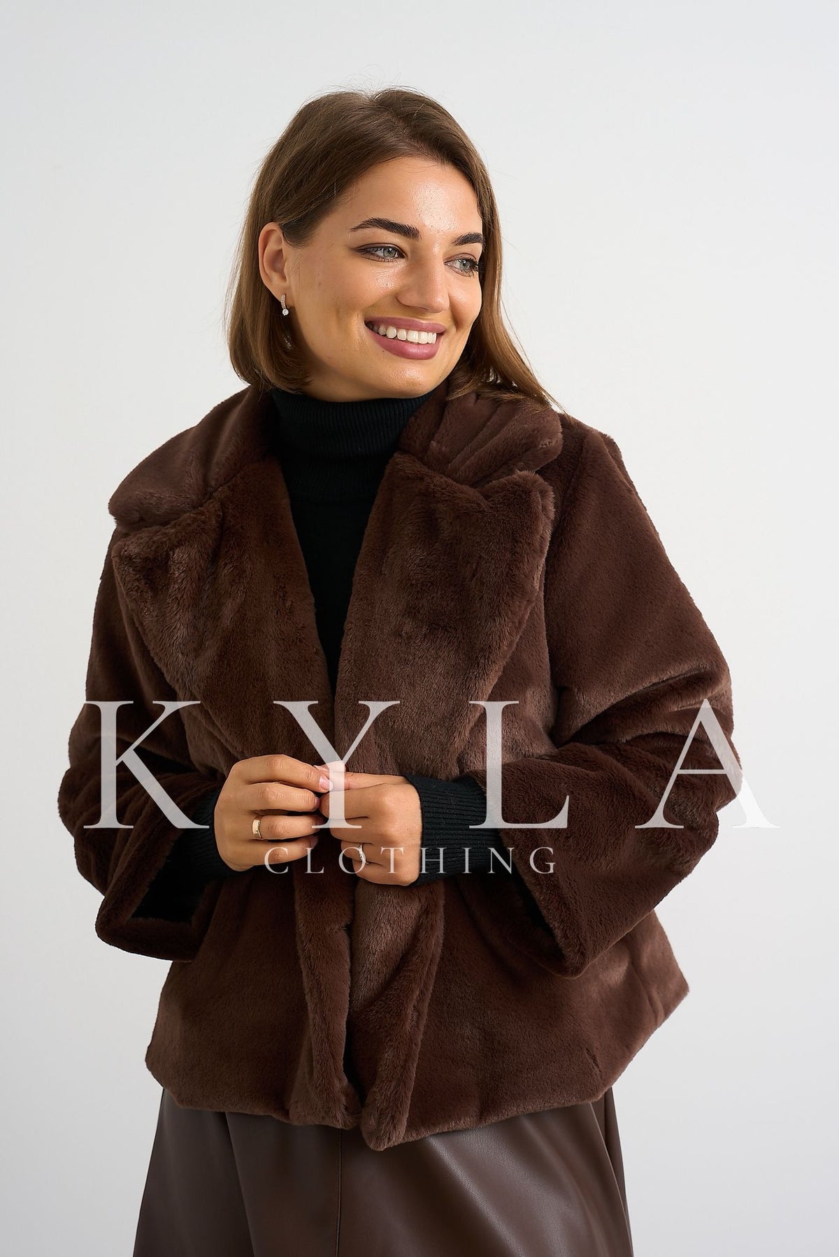 Luxe Fur Jacket - Brown