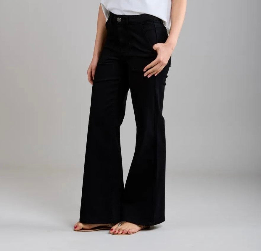 Toxik Wide Leg Jean - Black