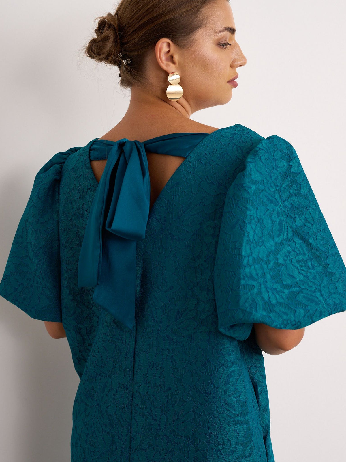 Bow Dress - Teal