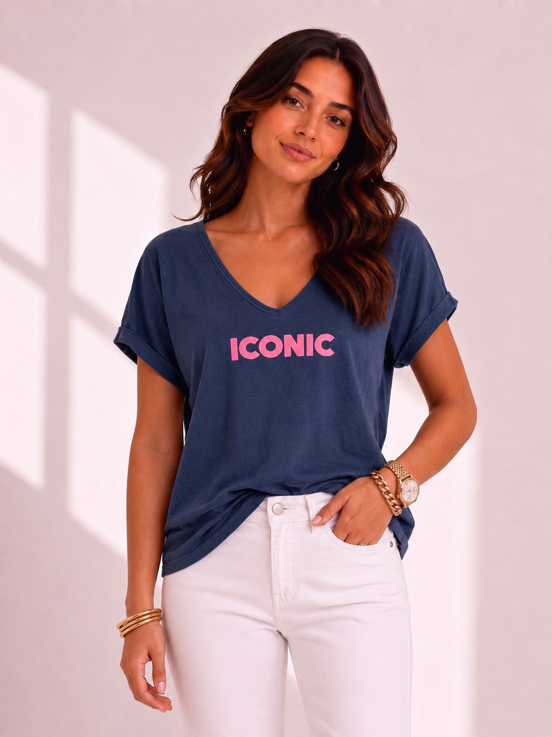 Iconic Tee - Navy
