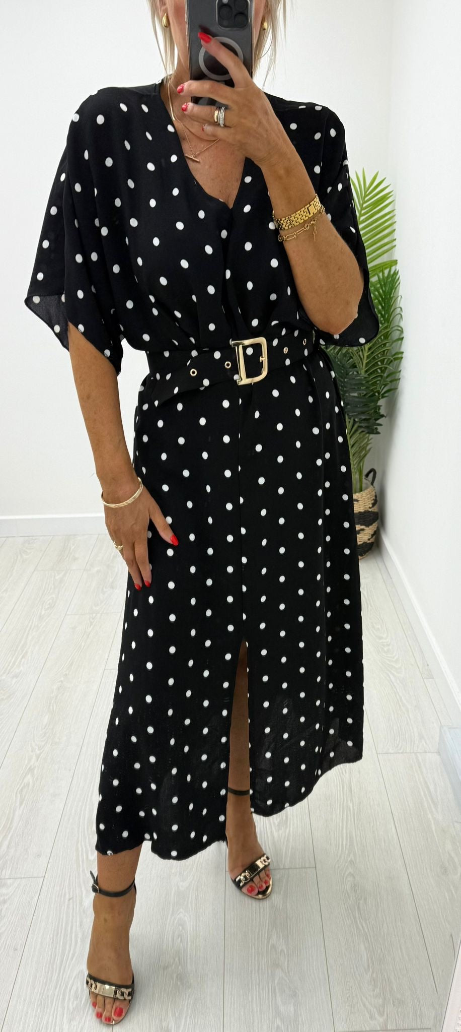 Spot Dress - Black