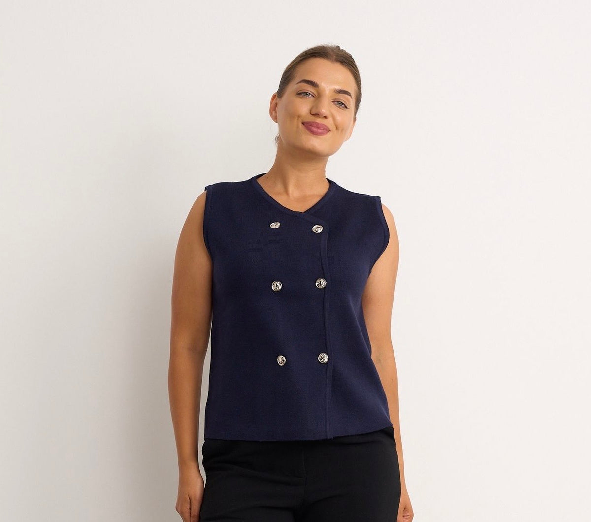 Double-breast Waistcoat - Navy