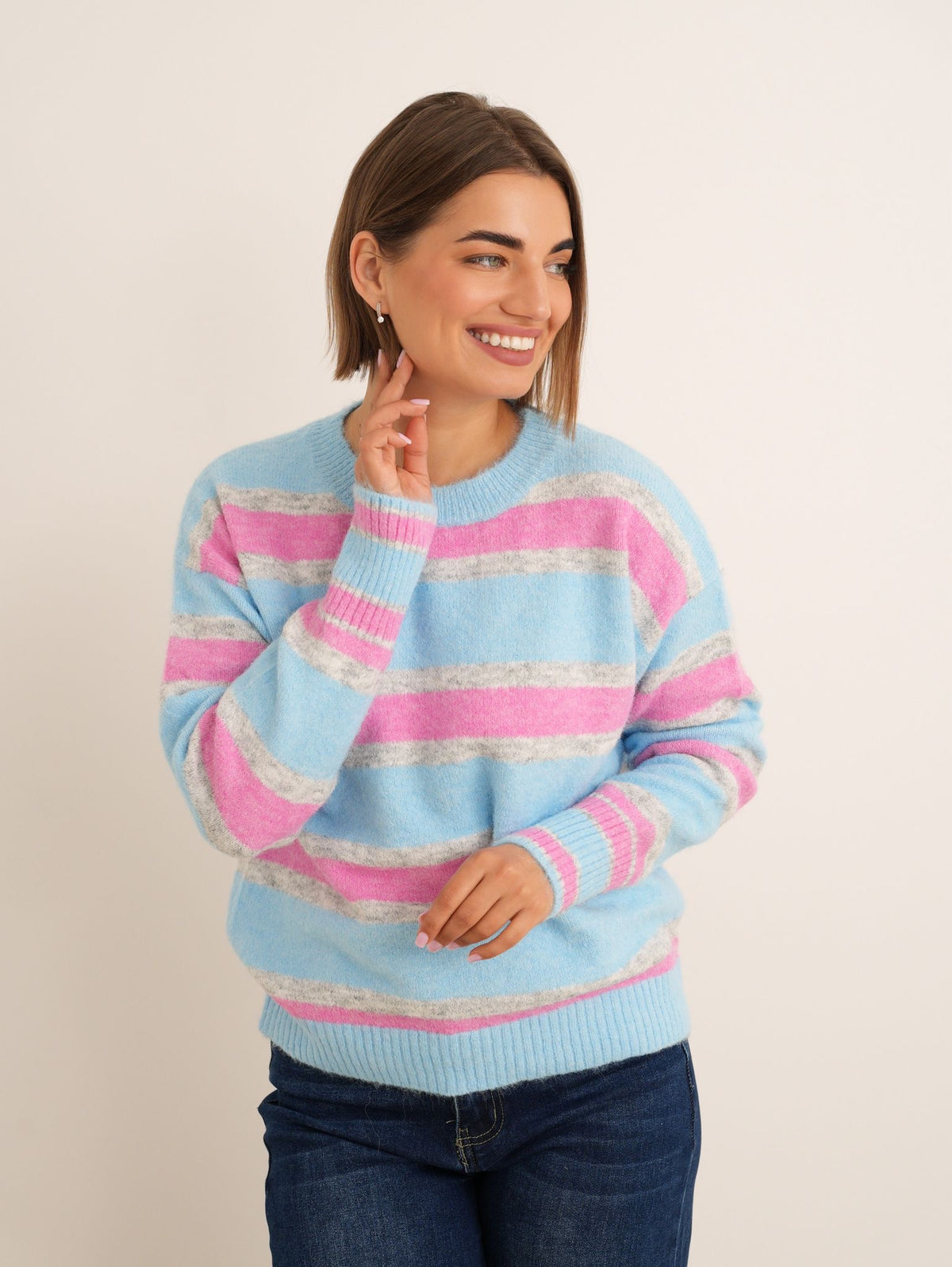 Stripe Knit - Blue