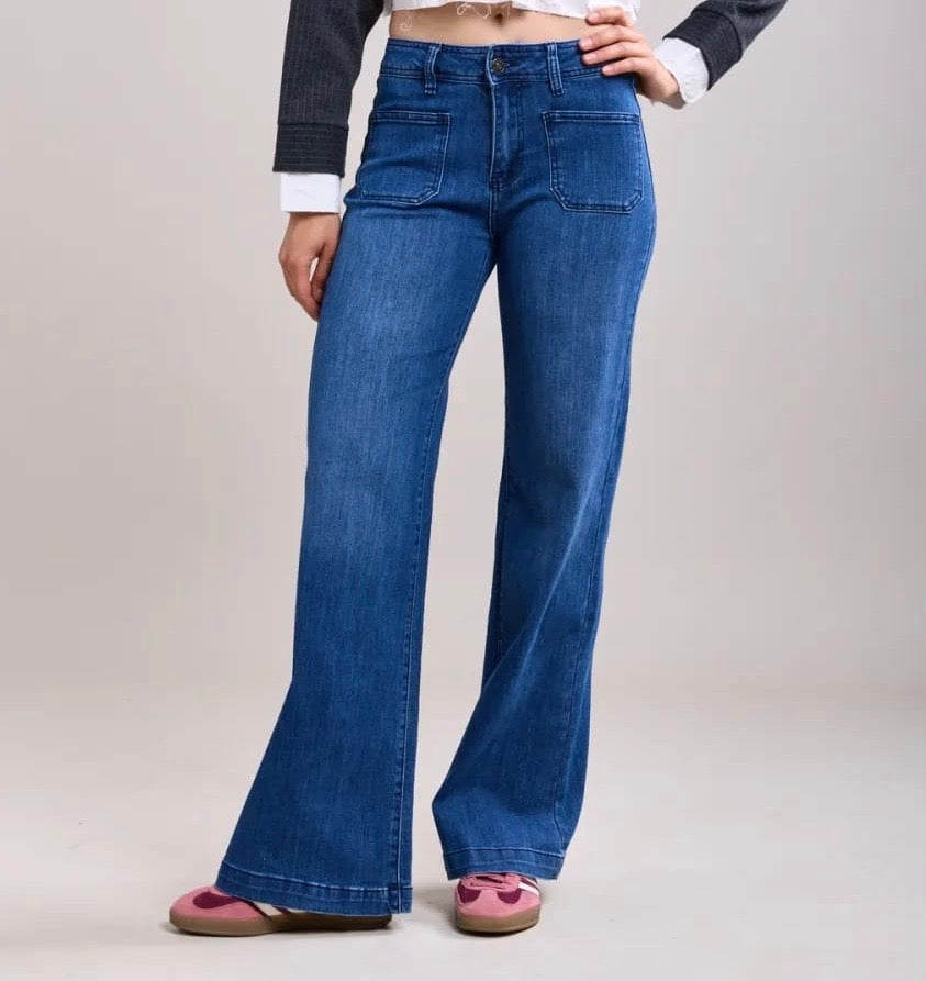 Toxik Wide Leg Jean - Denim