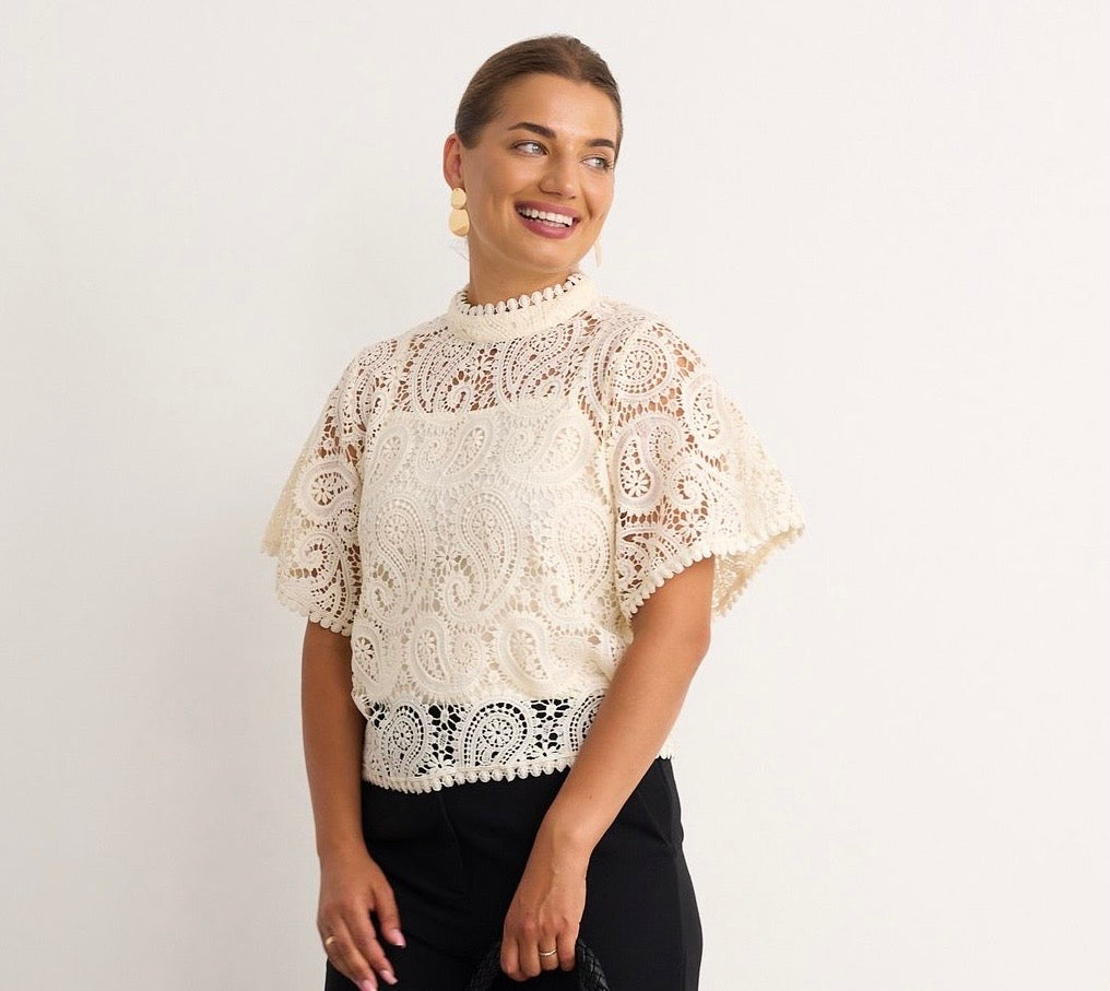 Lace Top - Cream