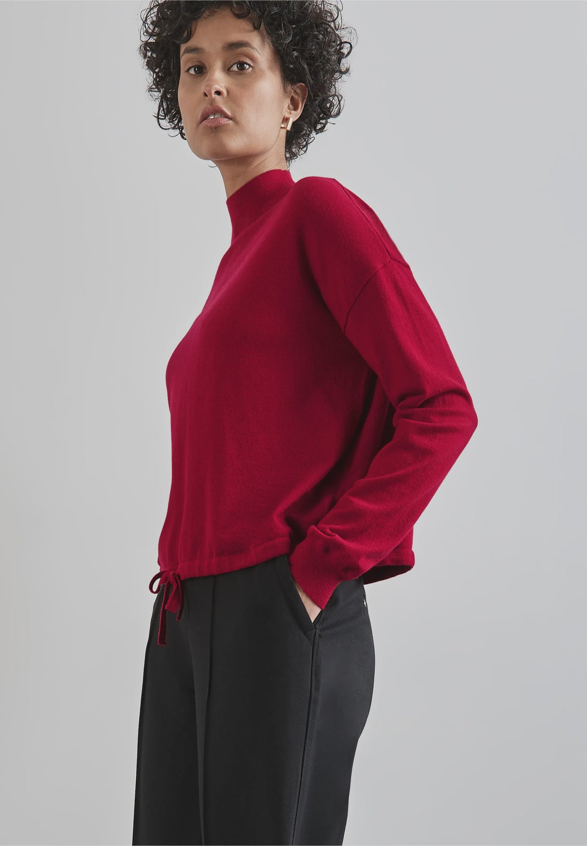 STREET ONE Turtle-Neck Sweater -Autumn Red